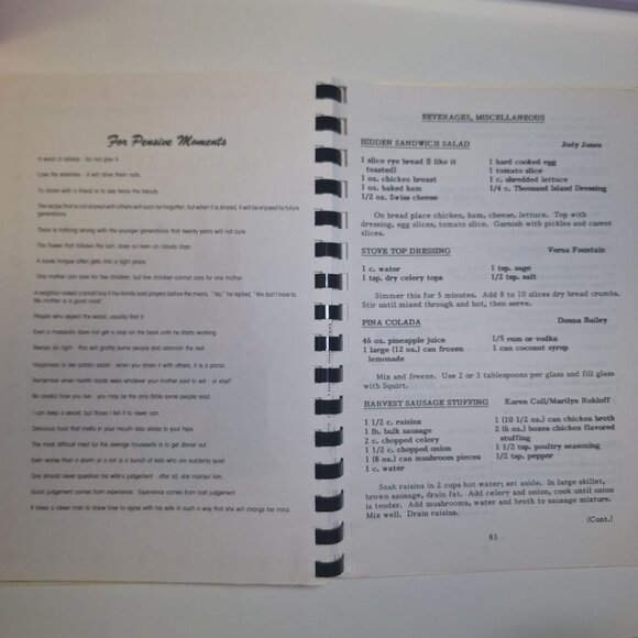 De Tour Cookbook Vintage 1992 Recipe Family Michigan Upper Peninsula Home Cookin - Picture 7 of 10